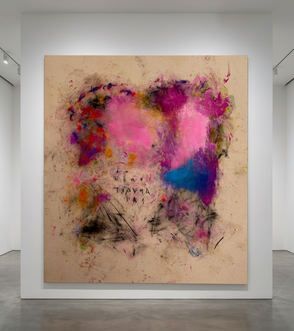 David Pher - In Vino Traumatas, 2026, Oil, Acryl, Charcoal on Linen