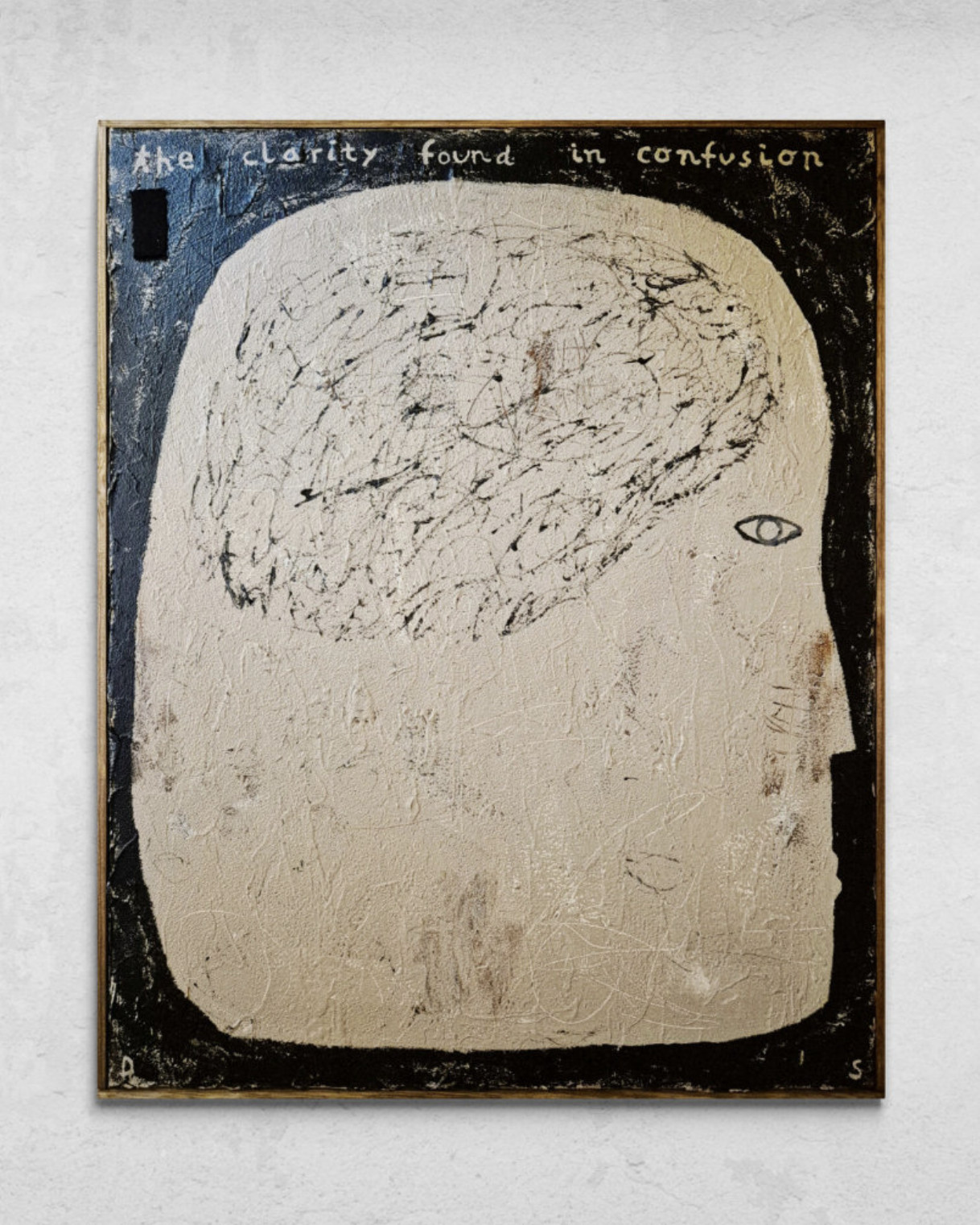 David Schmitt - Clarity Found In Confusion, 2025, Mixed media on canvas