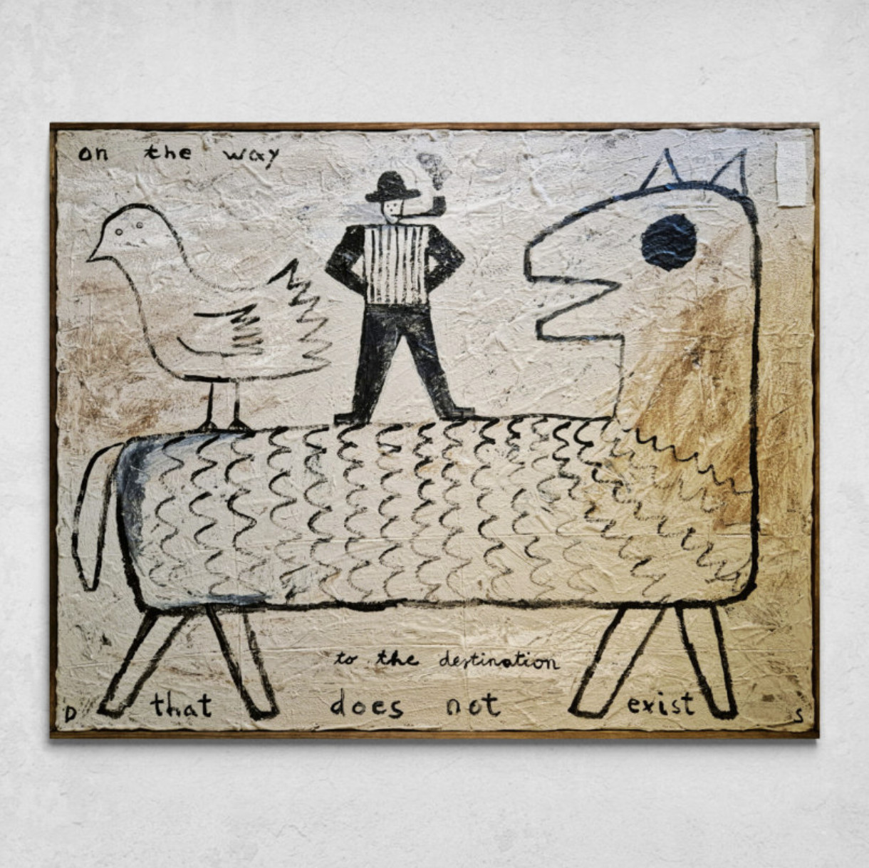 David Schmitt - On The Way, 2025, Mixed media on canvas