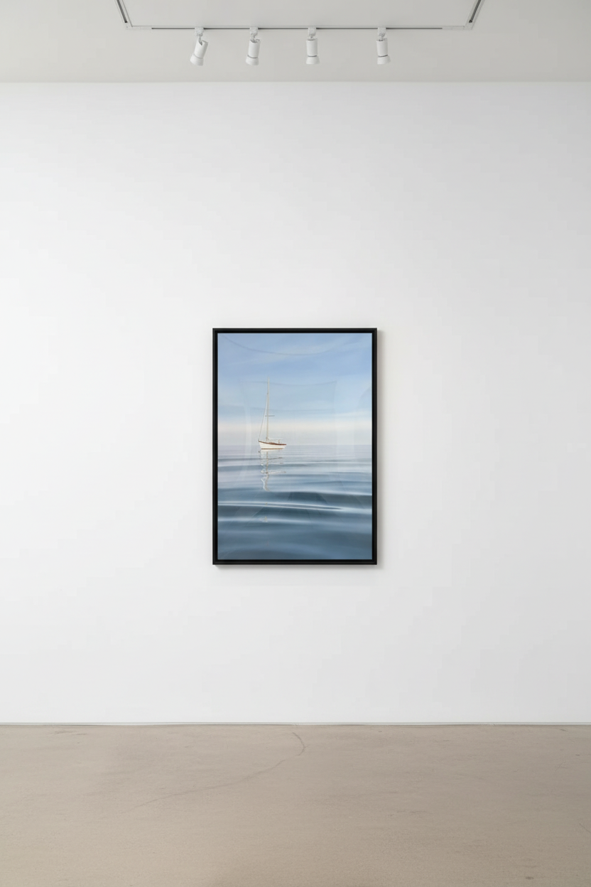 Derek Macara - Anchored Sailboat, 2025, Oil on canvas