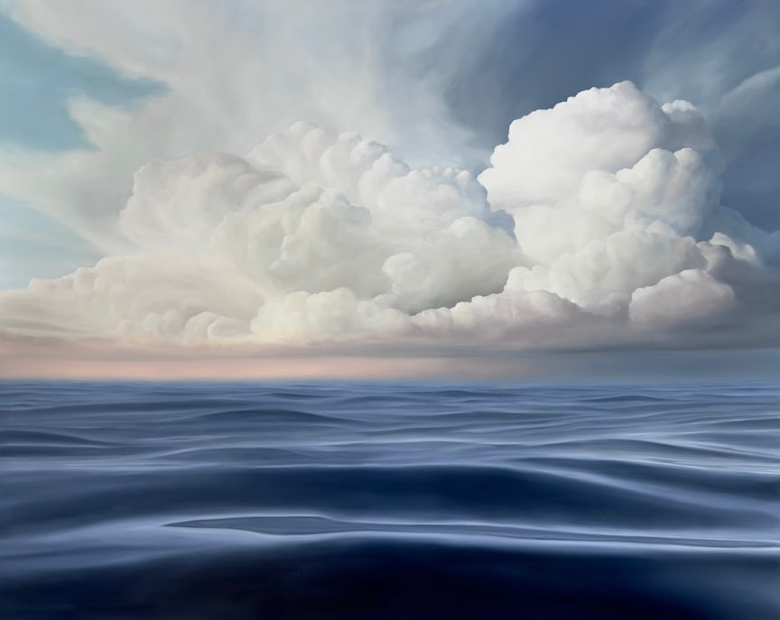 Derek Macara - Atlantic Clouds, 2025, Oil on canvas