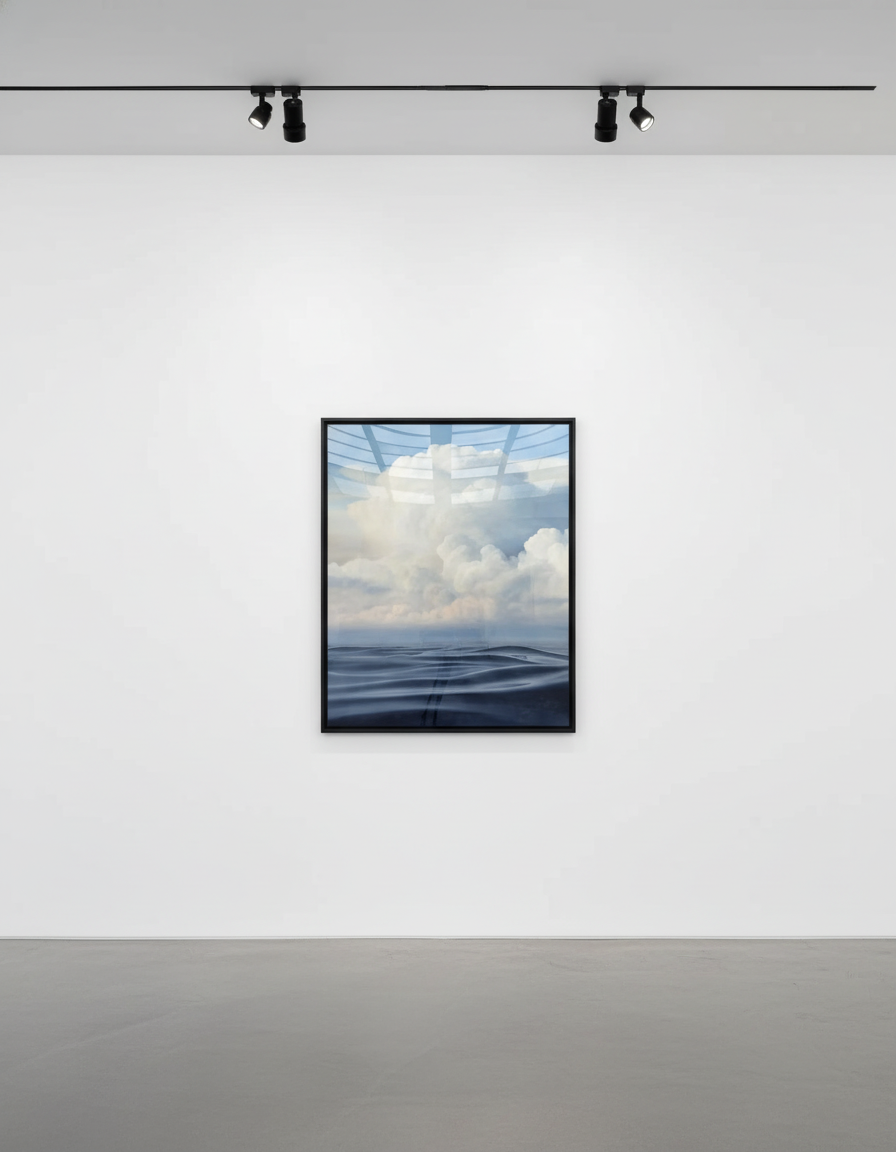 Derek Macara - Clouds over the Harbor, 2025, Oil on canvas