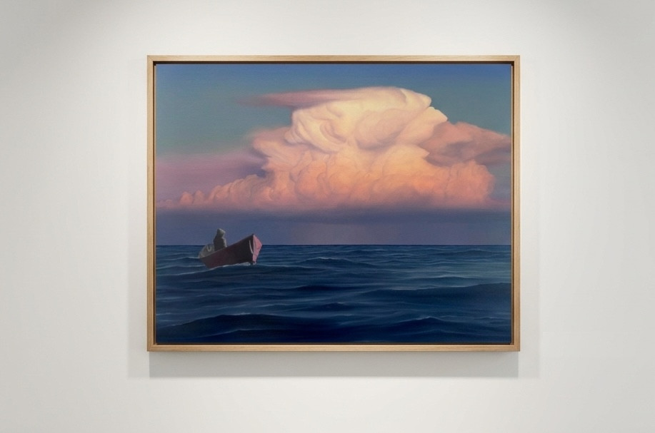 Derek Macara - Distant Rain, Oil on canvas