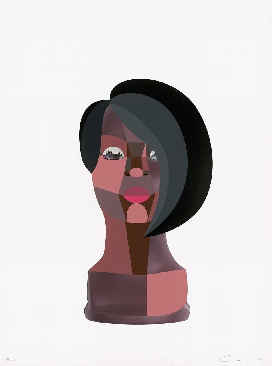 Derrick Adams - Style Variation 1 (Pixie), 2022, Screen print, acrylic gloss
Somerset Museum Rag Radiant White paper
Hand-...