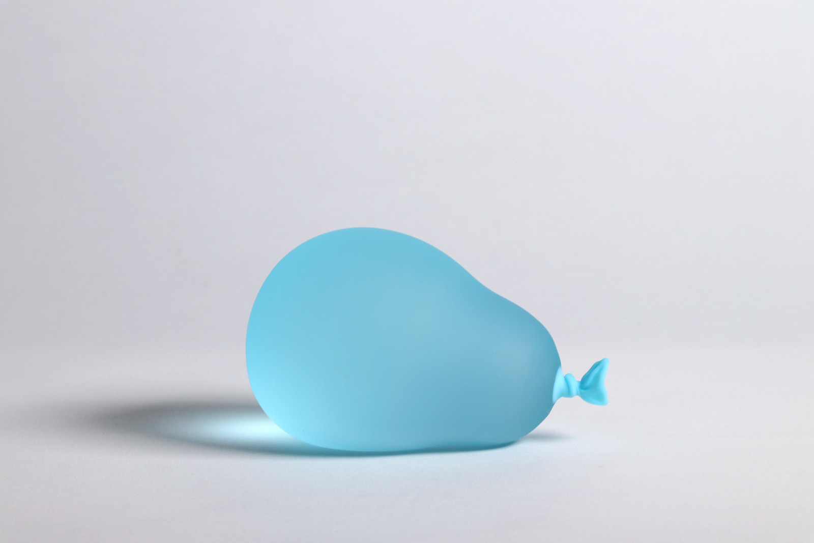 Dylan Martinez - Light Blue Water Balloon, 2024, Glass sculptures - hot sculpted, sandblasted, acid etched