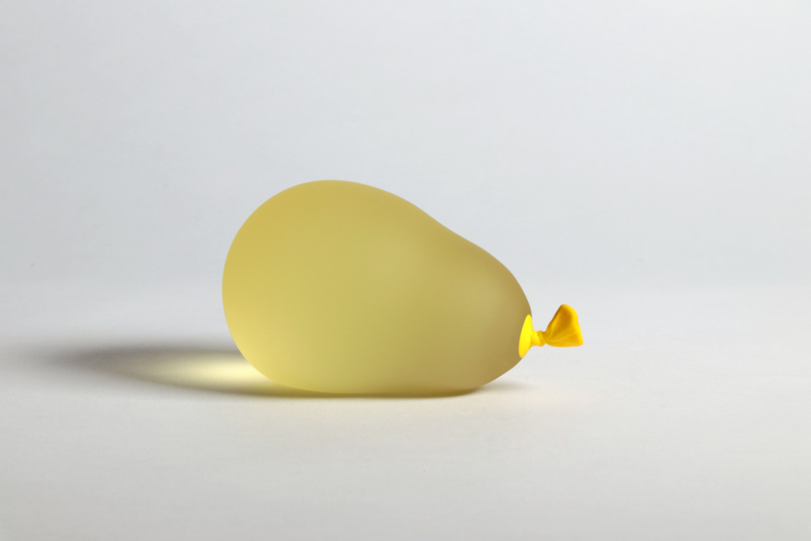 Dylan Martinez - Yellow Water Balloon, 2024, Glass sculptures - hot sculpted, sandblasted, acid etched

The water balloons...