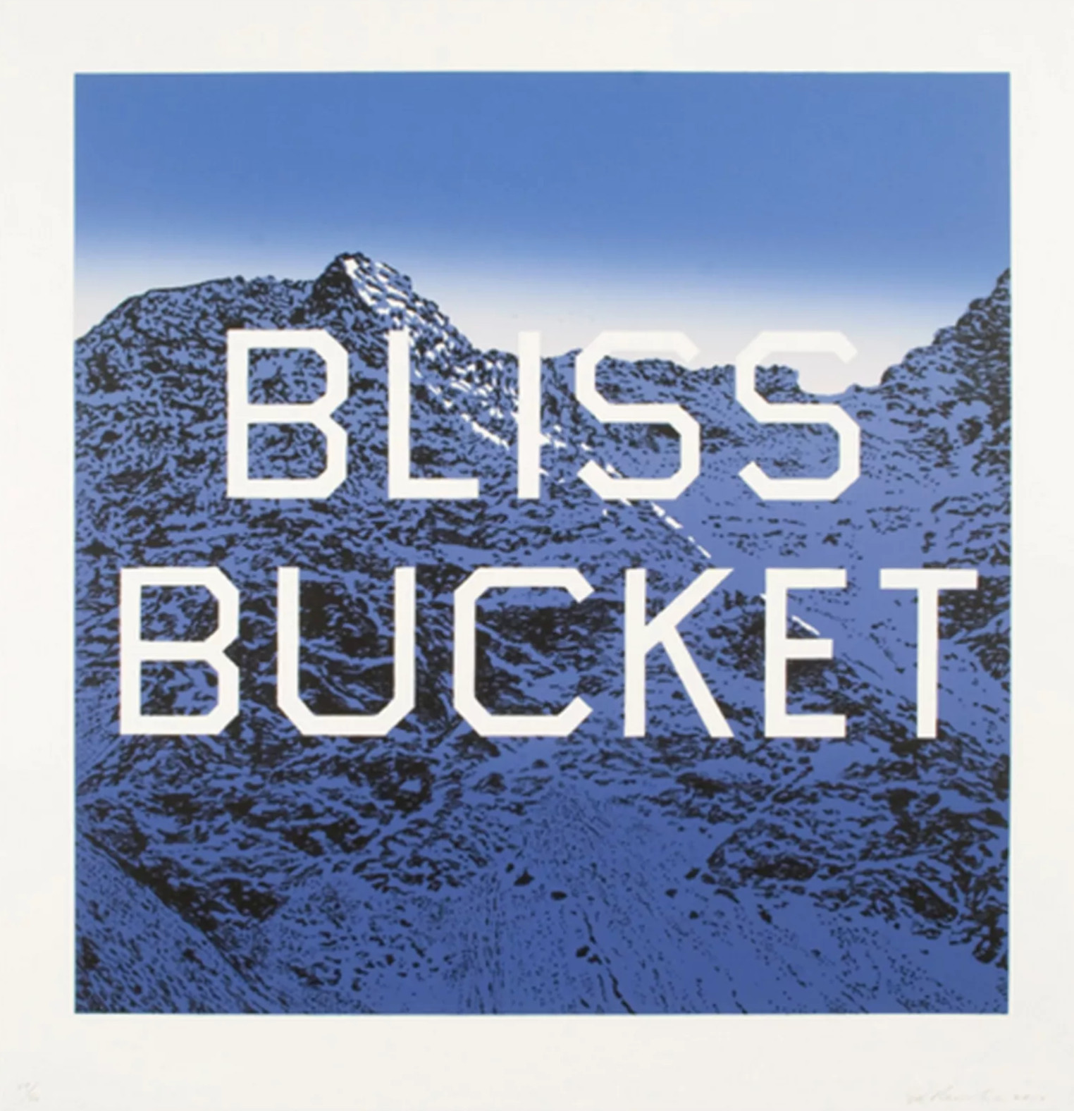 Ed Ruscha - Bliss Bucket, 2010, Lithograph