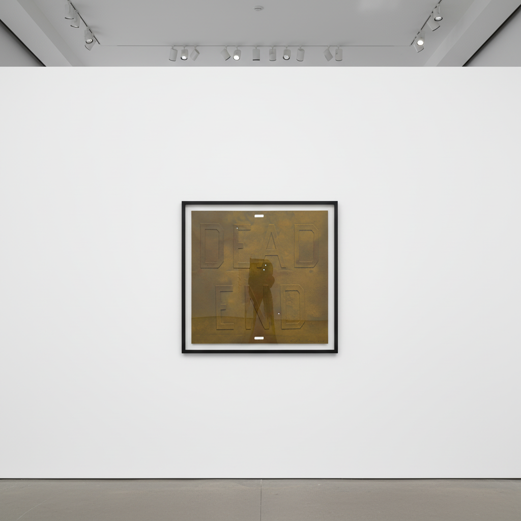 Ed Ruscha - Dead End 3, 2014, Mixografia print on handmade paper