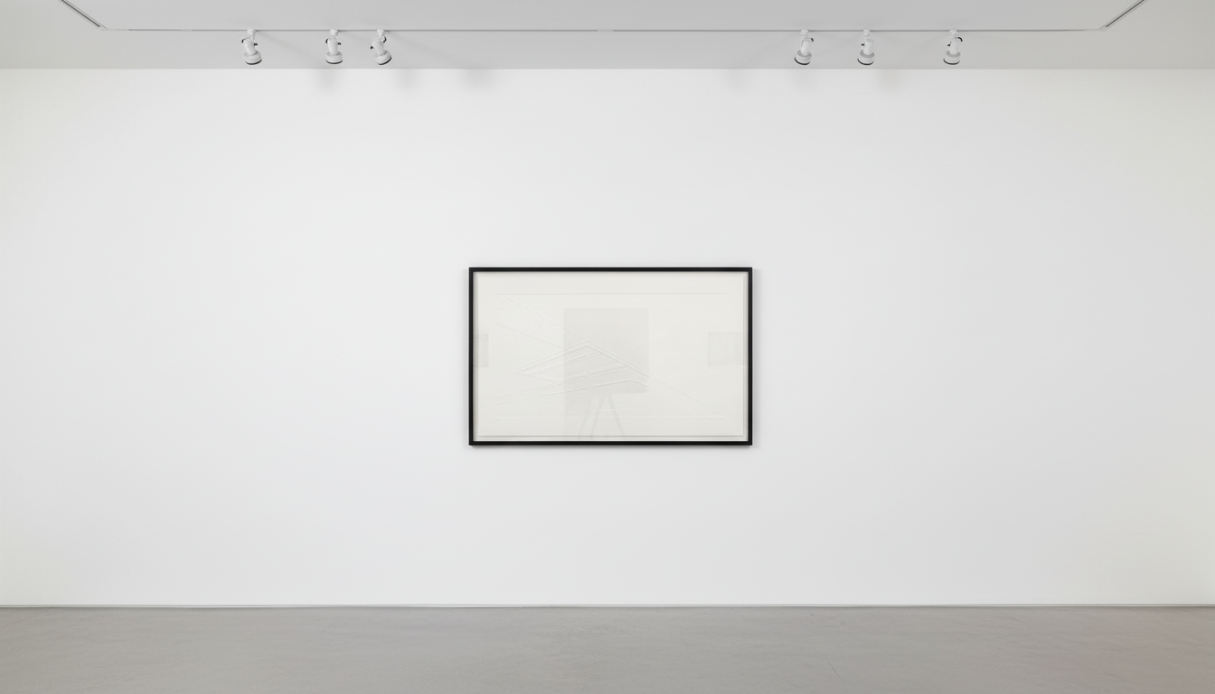 Ed Ruscha - Ghost Station, 2011, Mixografia print on handmade paper