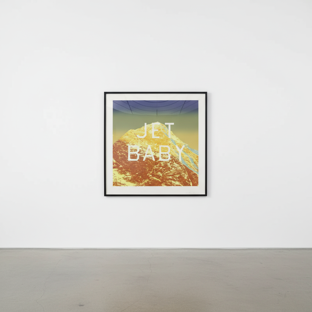 Ed Ruscha - Jet Baby, 2011, Lithograph
Trial Proof