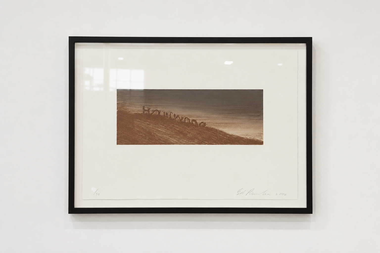 Ed Ruscha - Landmark Decay, 2006, 6 color lithograph