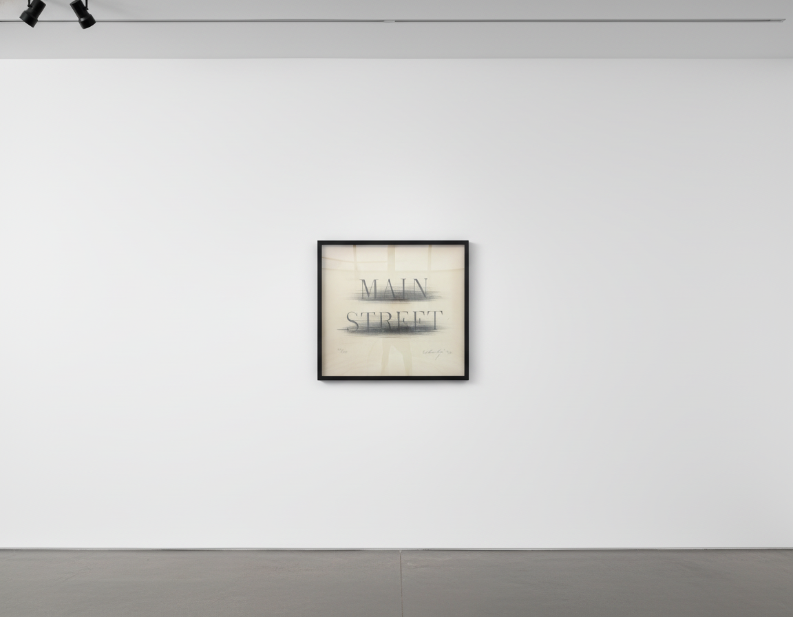Ed Ruscha - Main Street, 1990, Lithograph