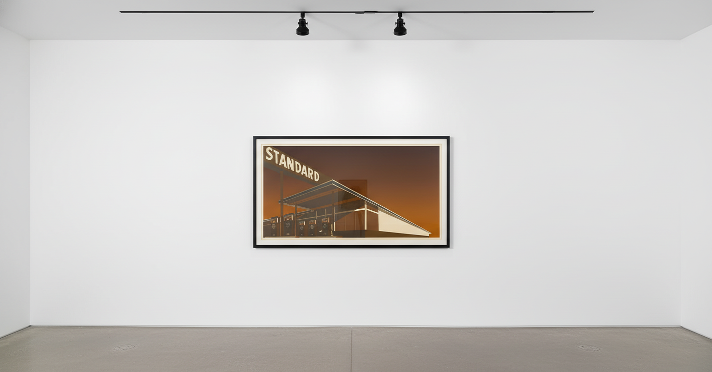 Ed Ruscha - Standard Station Mocha, 1969, Screenprint in colors