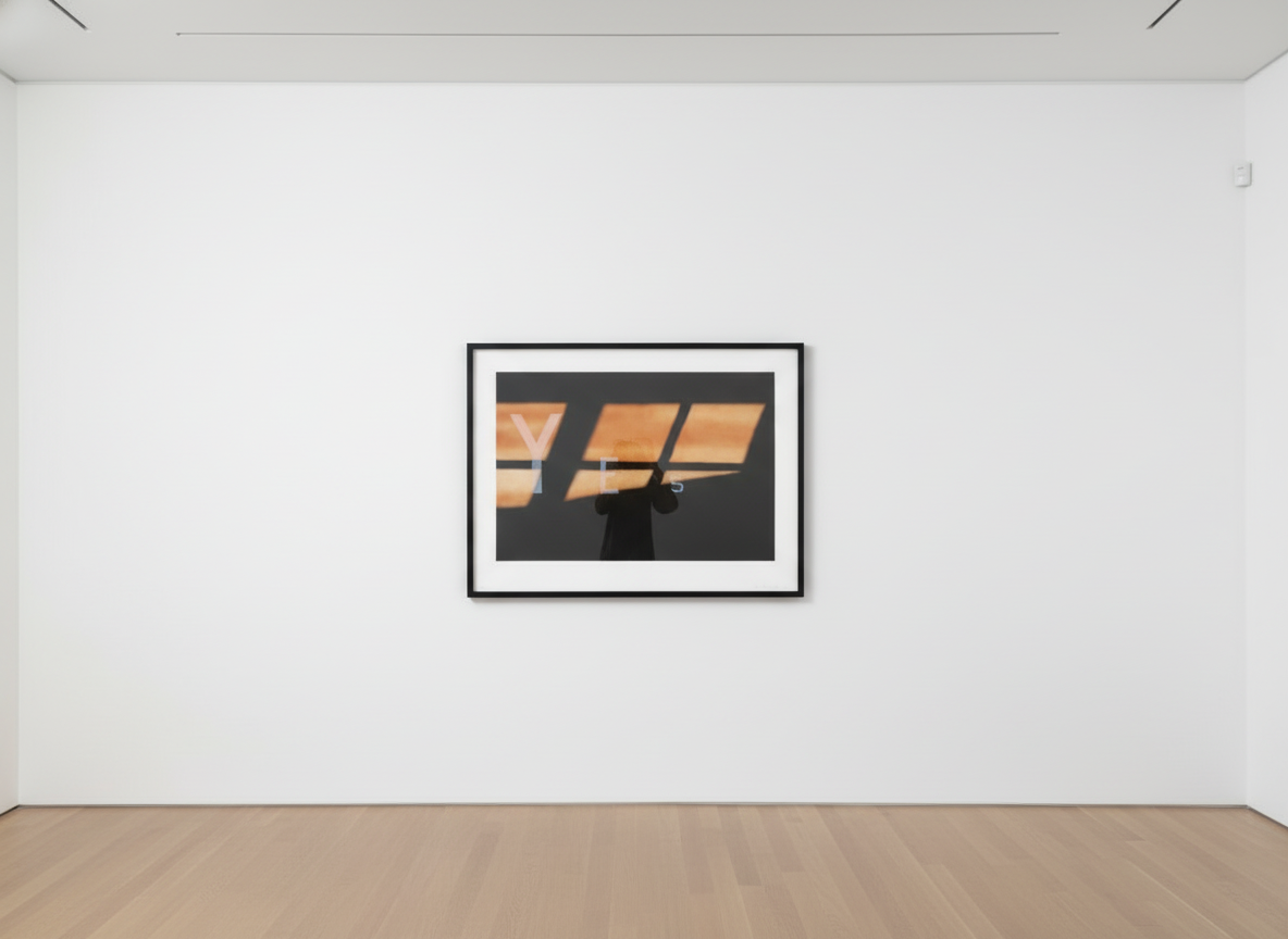 Ed Ruscha - Yes, 1984, Lithograph in colors on Rives BFK paper