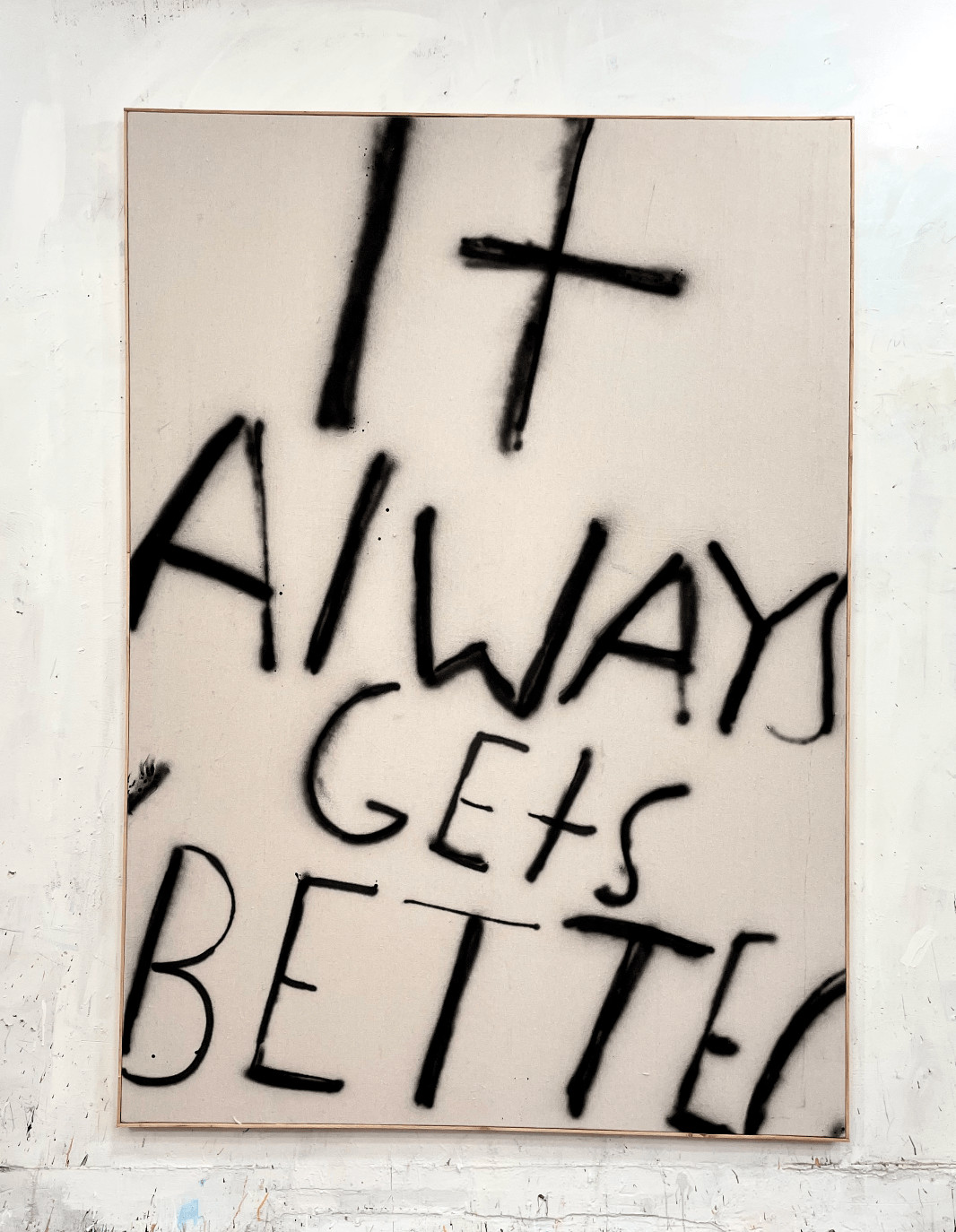 Eric Stefanski - Always Better, 2024, Spray paint on canvas