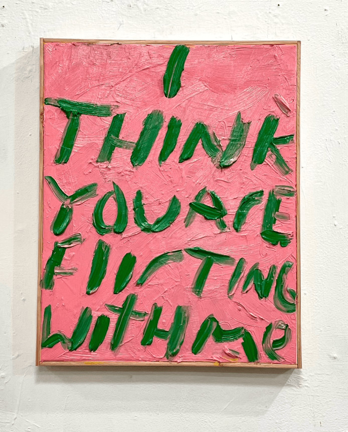 Eric Stefanski - Flirting, 2024, Oil on canvas