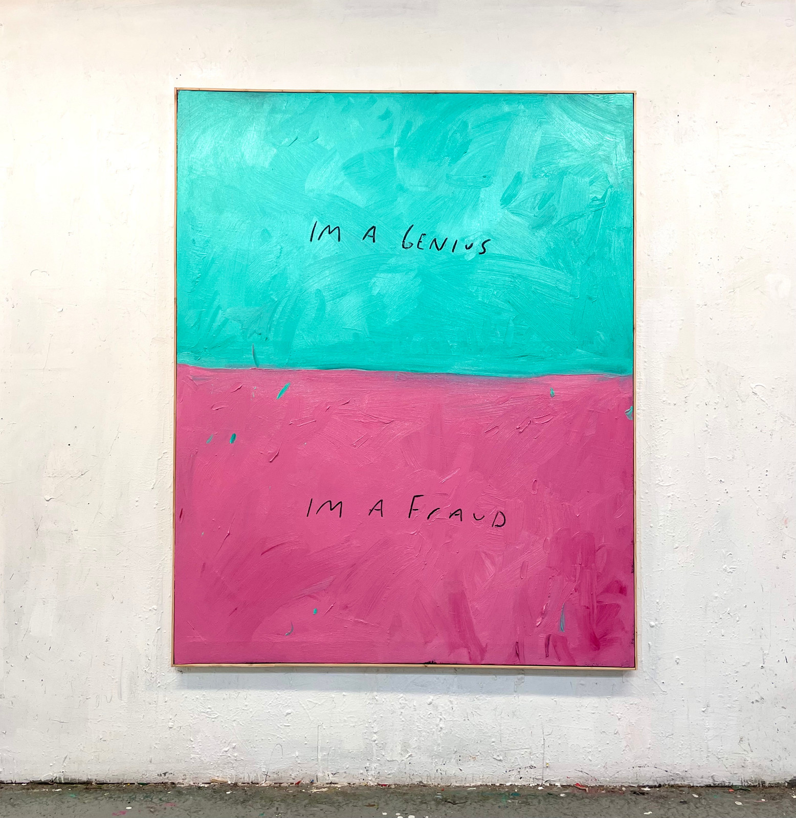 Eric Stefanski - Genius and Fraud, 2023, Oil on canvas