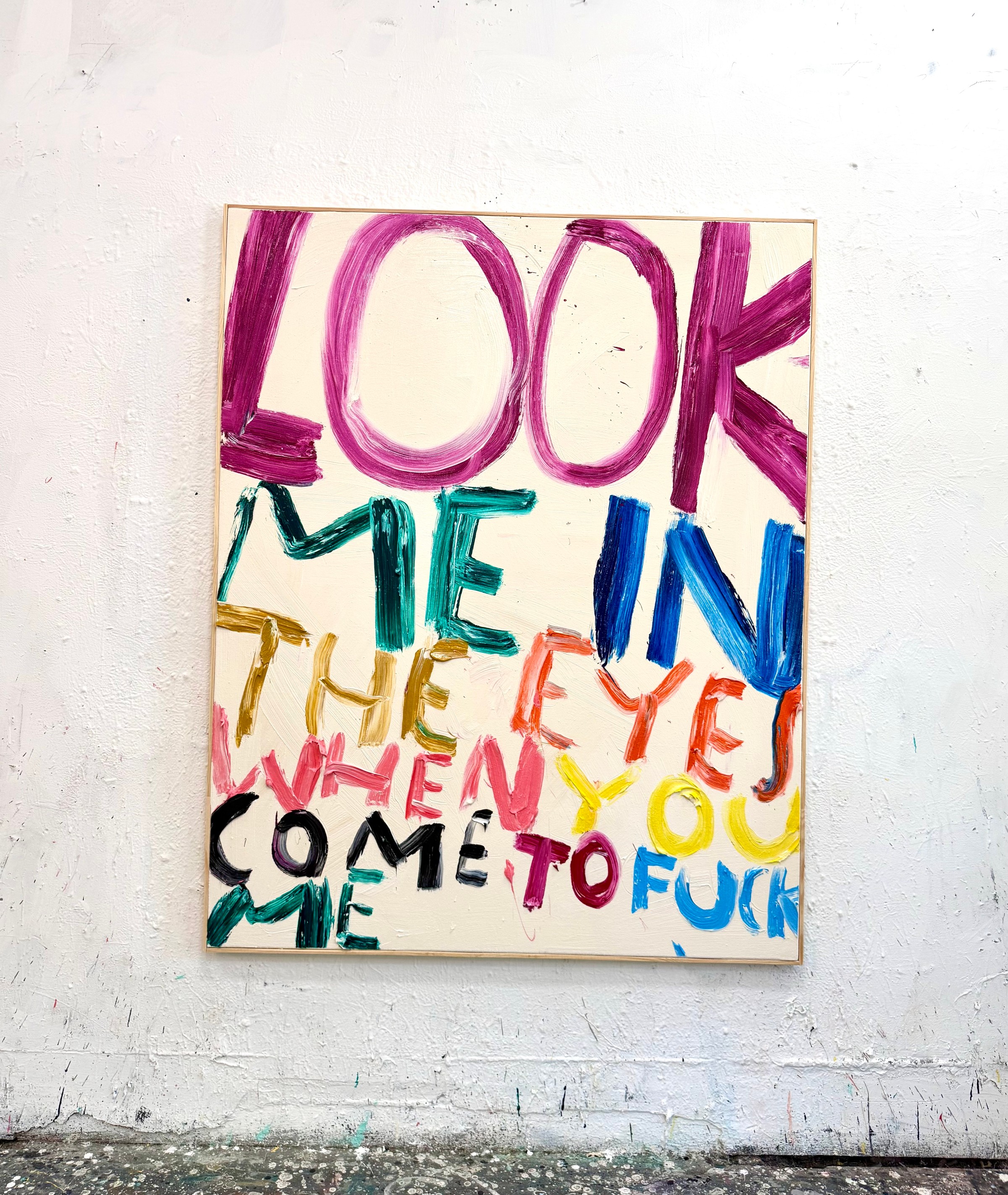 Eric Stefanski - Look Me In The Eye, 2026, Oil on Canvas 