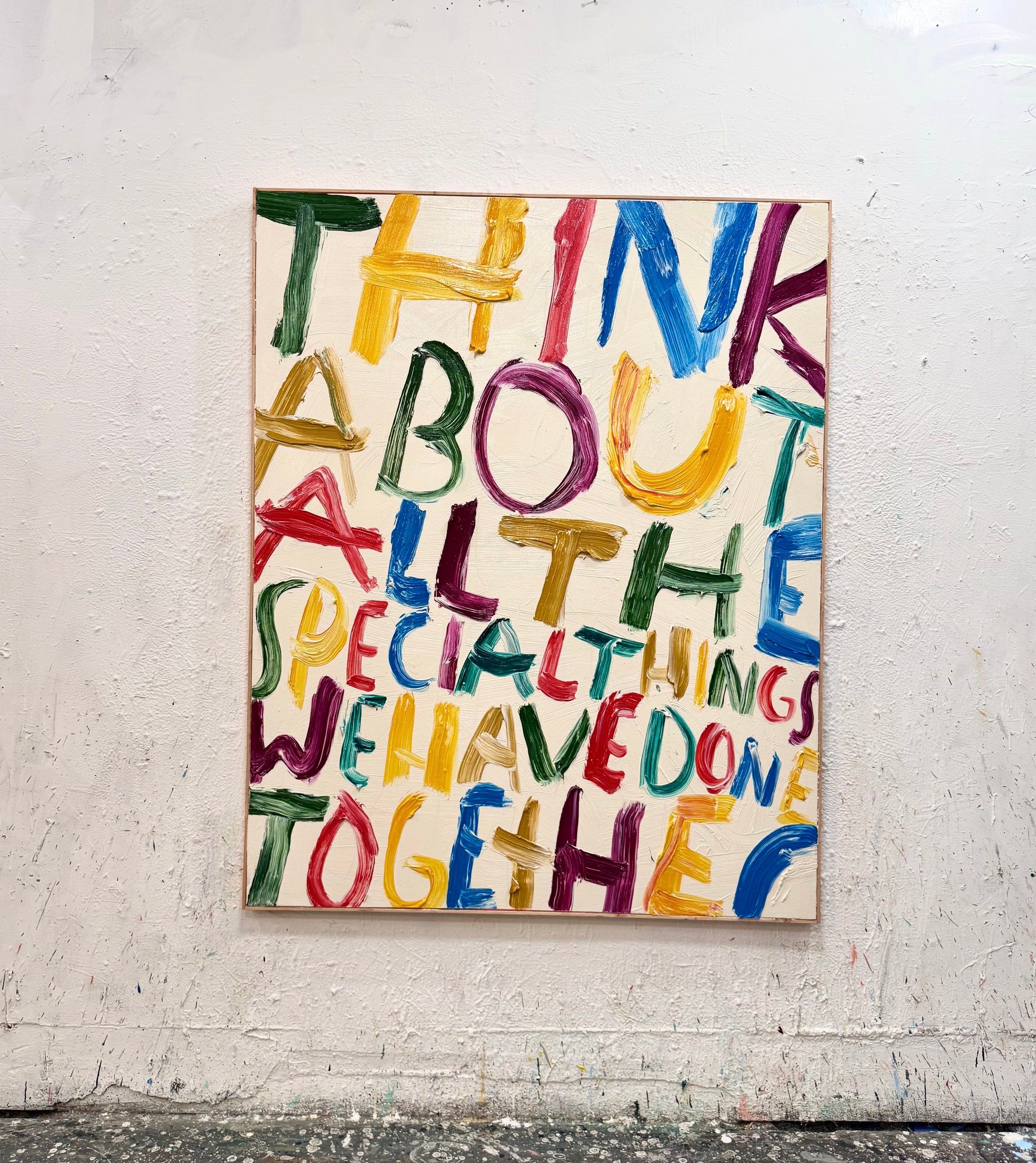 Eric Stefanski - Think About All The Special Things, 2026, Oil on Canvas