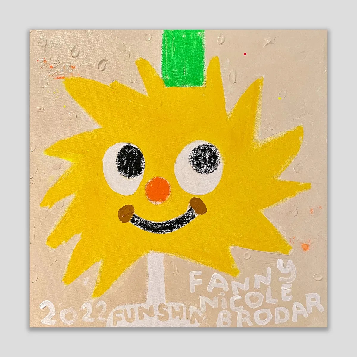 Fanny Brodar - Funshine, 2022, Acrylic and oil stick on canvas