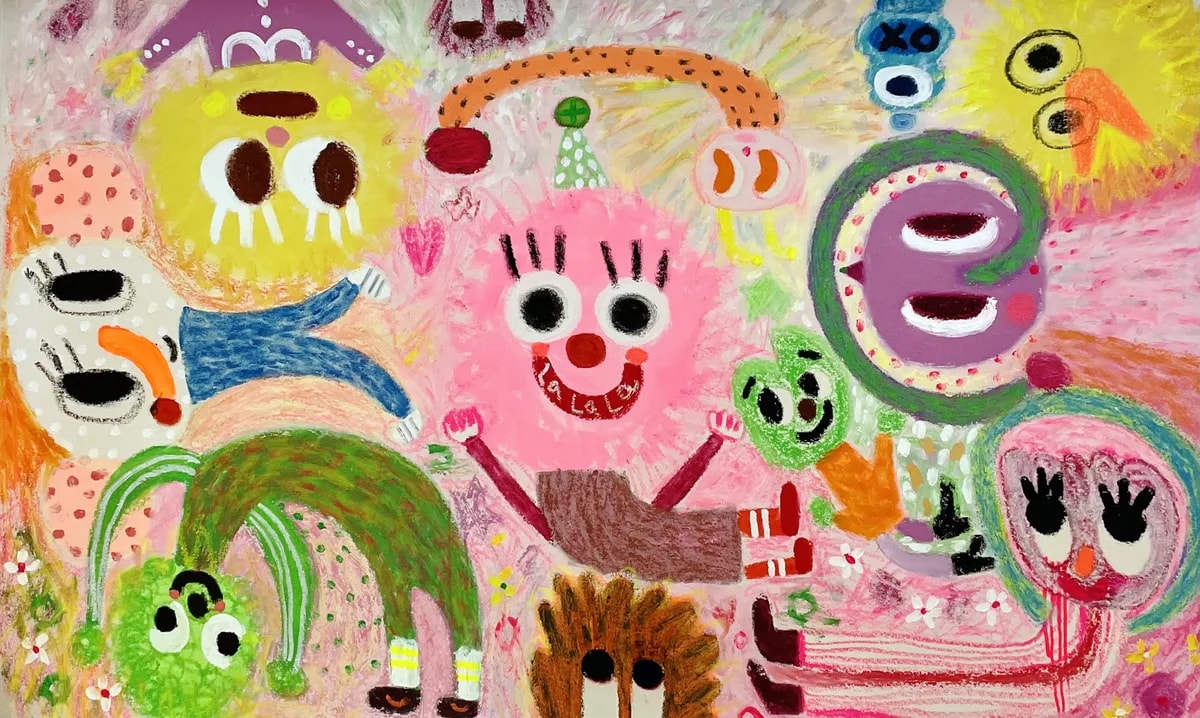 Fanny Brodar - La La Land, 2026, Acrylic, oil and oil stick on canvas