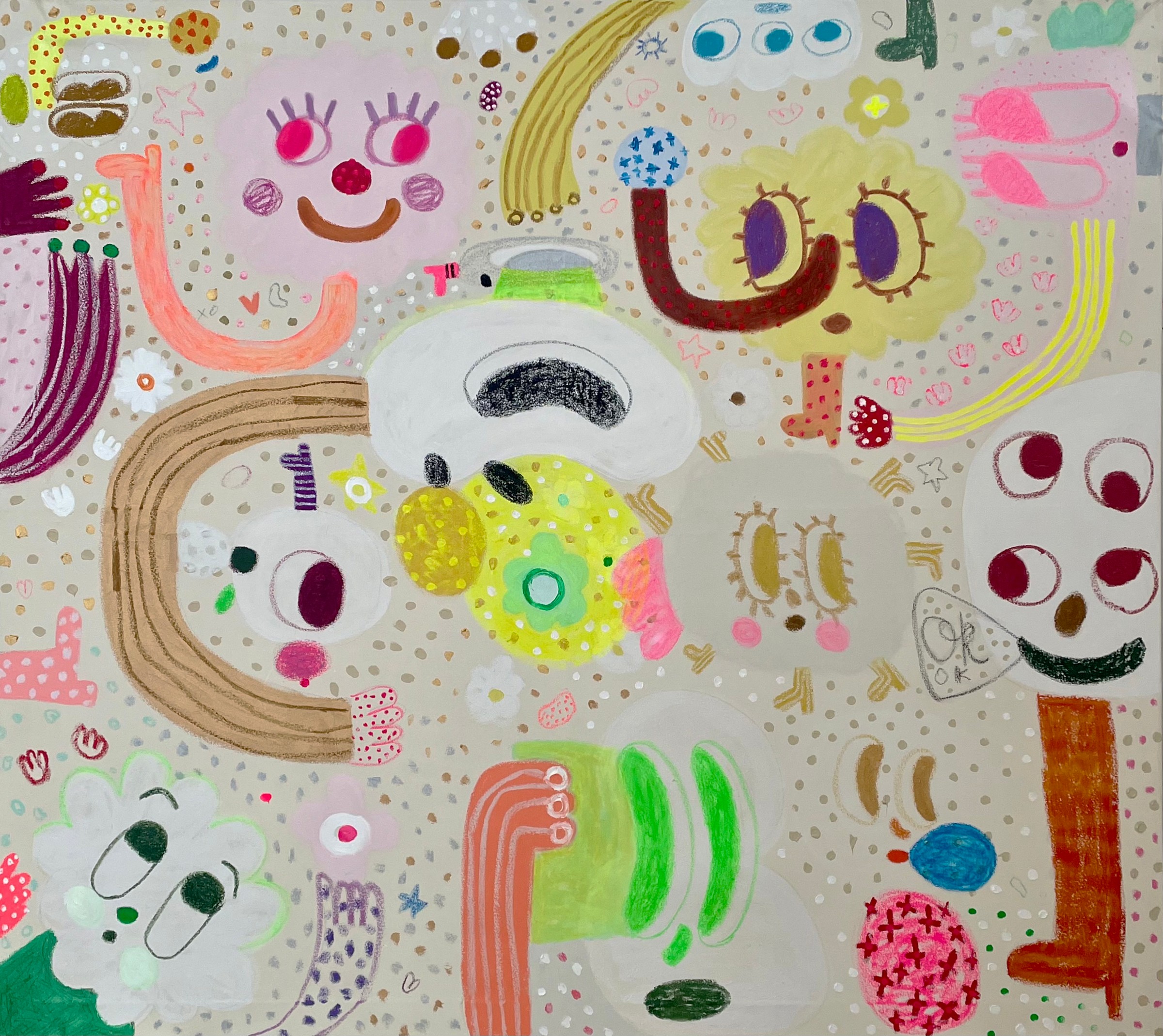 Fanny Brodar - Okok, 2026, Acrylic and oil on canvas