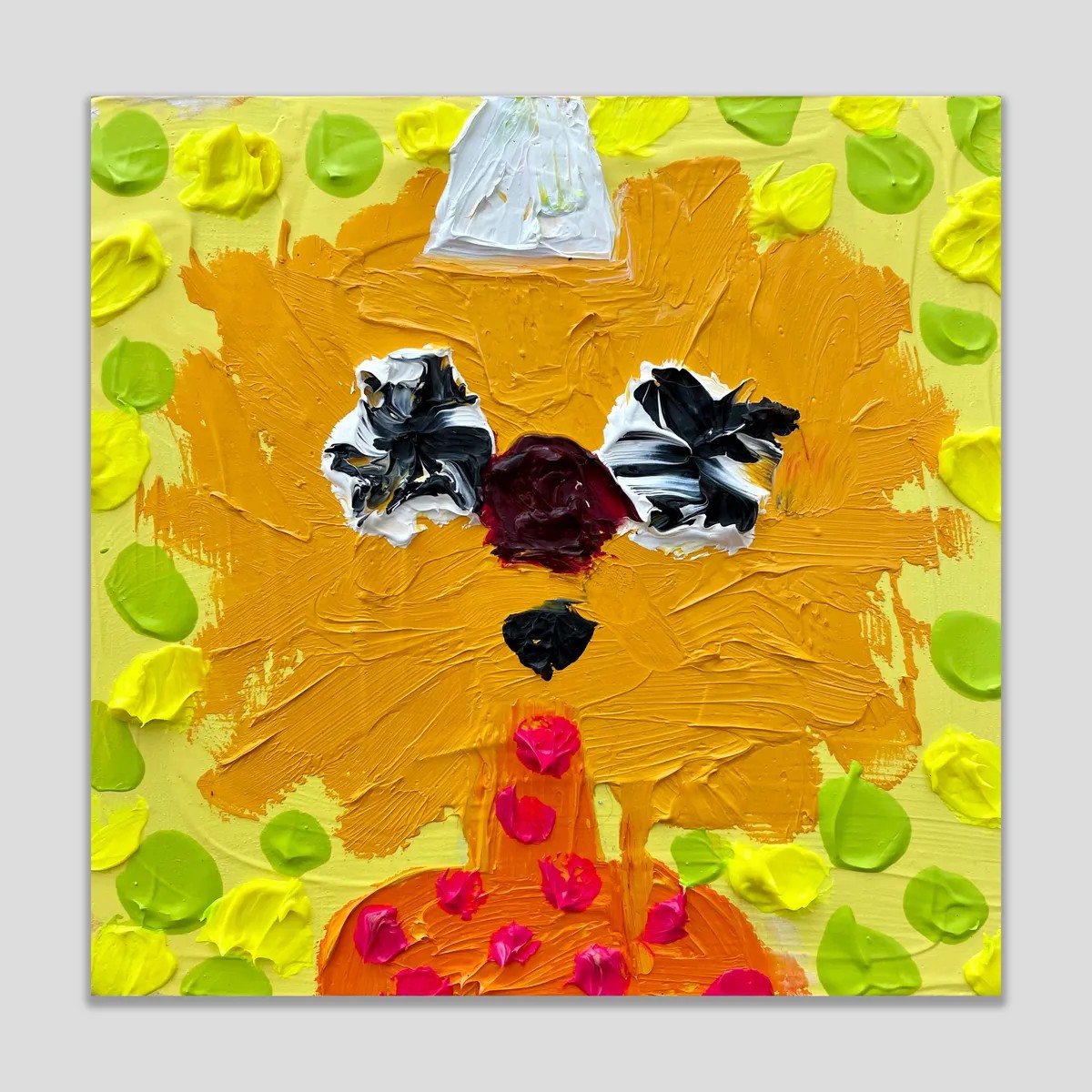 Fanny Brodar - Raspberry Lemonade, 2022, Oil on wood panel