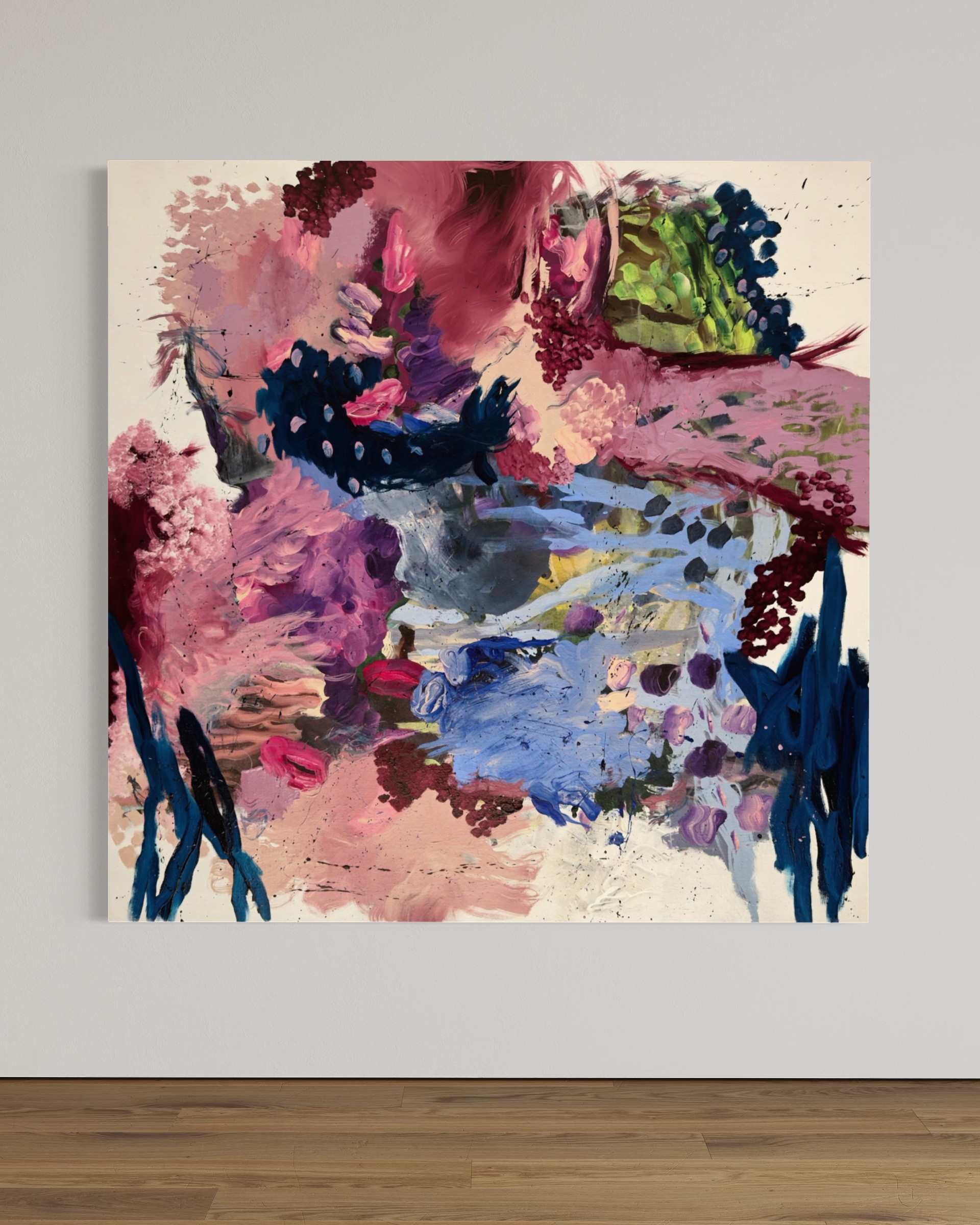 Fontaine Scarelli - Chatter and Perspective, 2026, Oil and acrylic on Belgian linen 