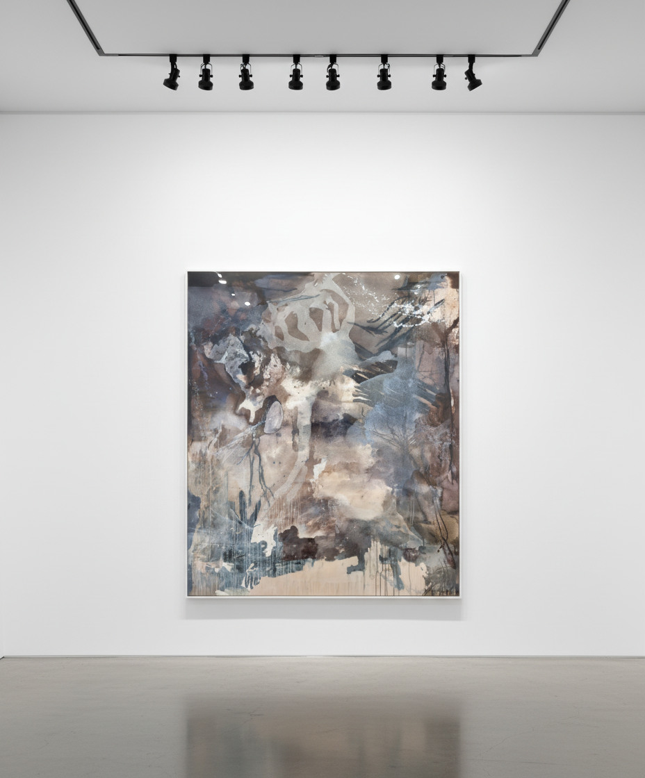 Fontaine Scarelli - Romulan - Shadows Within Shadows, 2026, Mixed media on canvas
