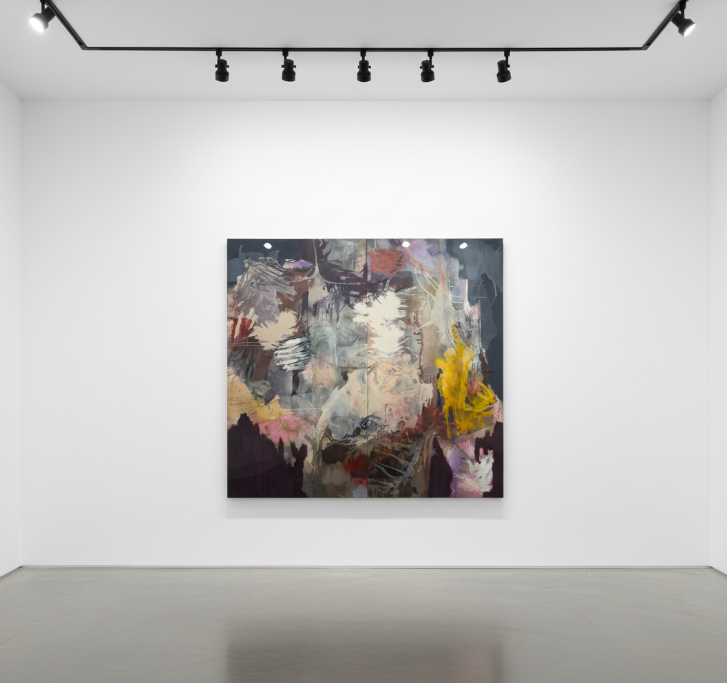 Fontaine Scarelli - Standing Ruin, 2026, Oil, Acrylic and Charcoal on canvas