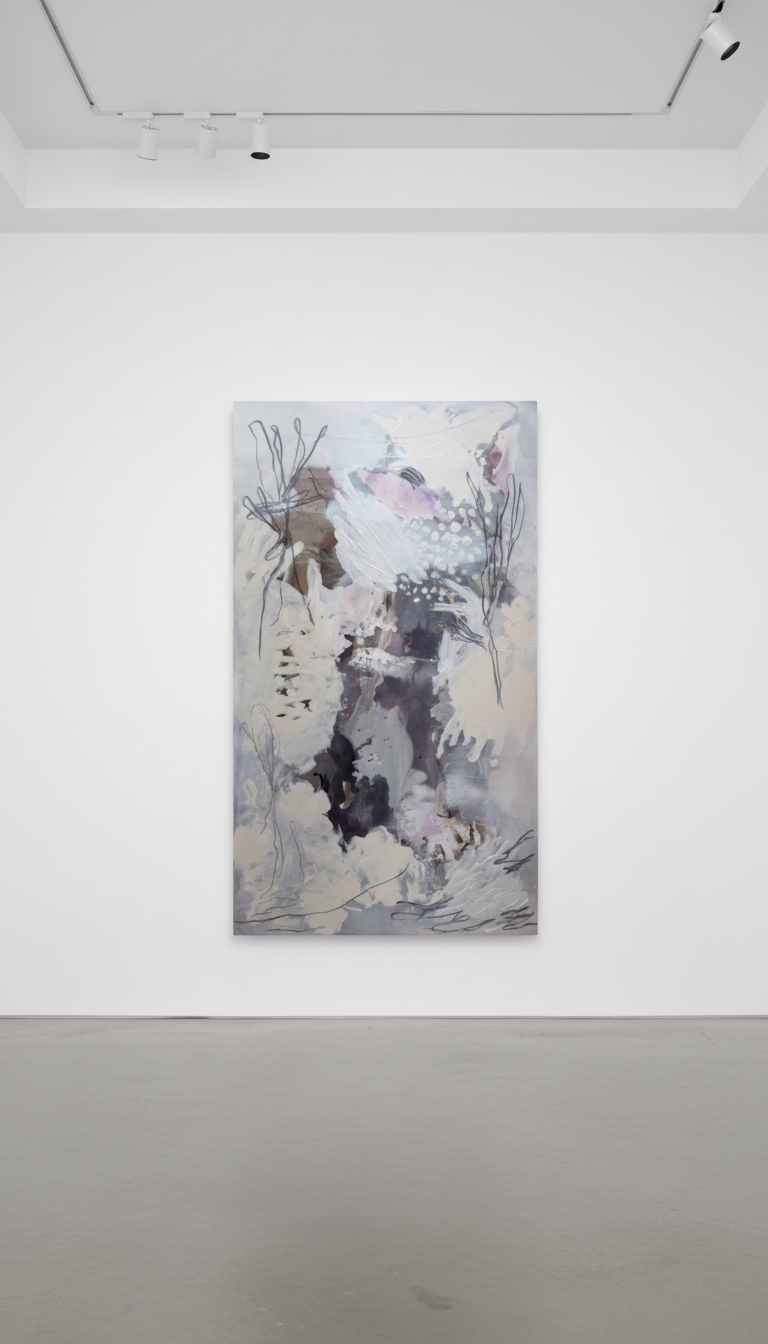 Fontaine Scarelli - Vanity, 2026, Oil, Acrylic and Charcoal on canvas