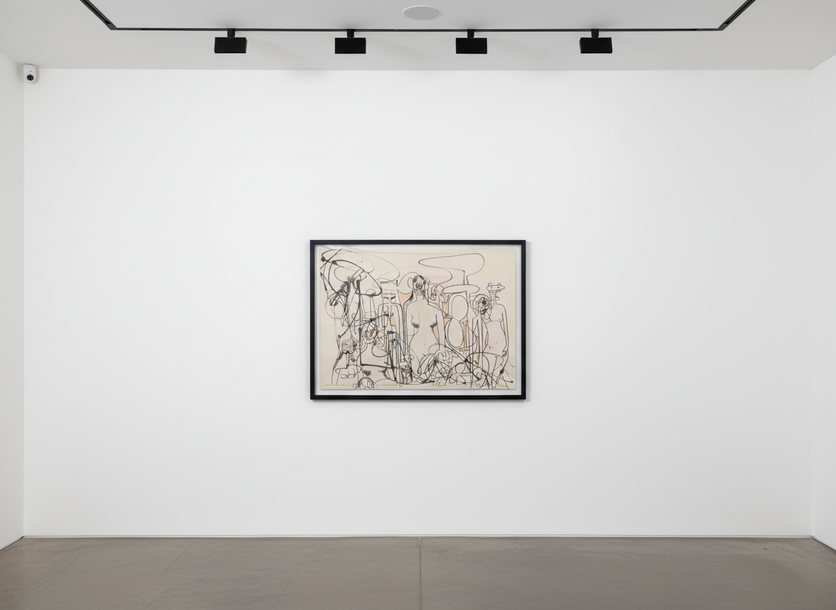 George Condo - Line of Figures, 2001, Lithograph