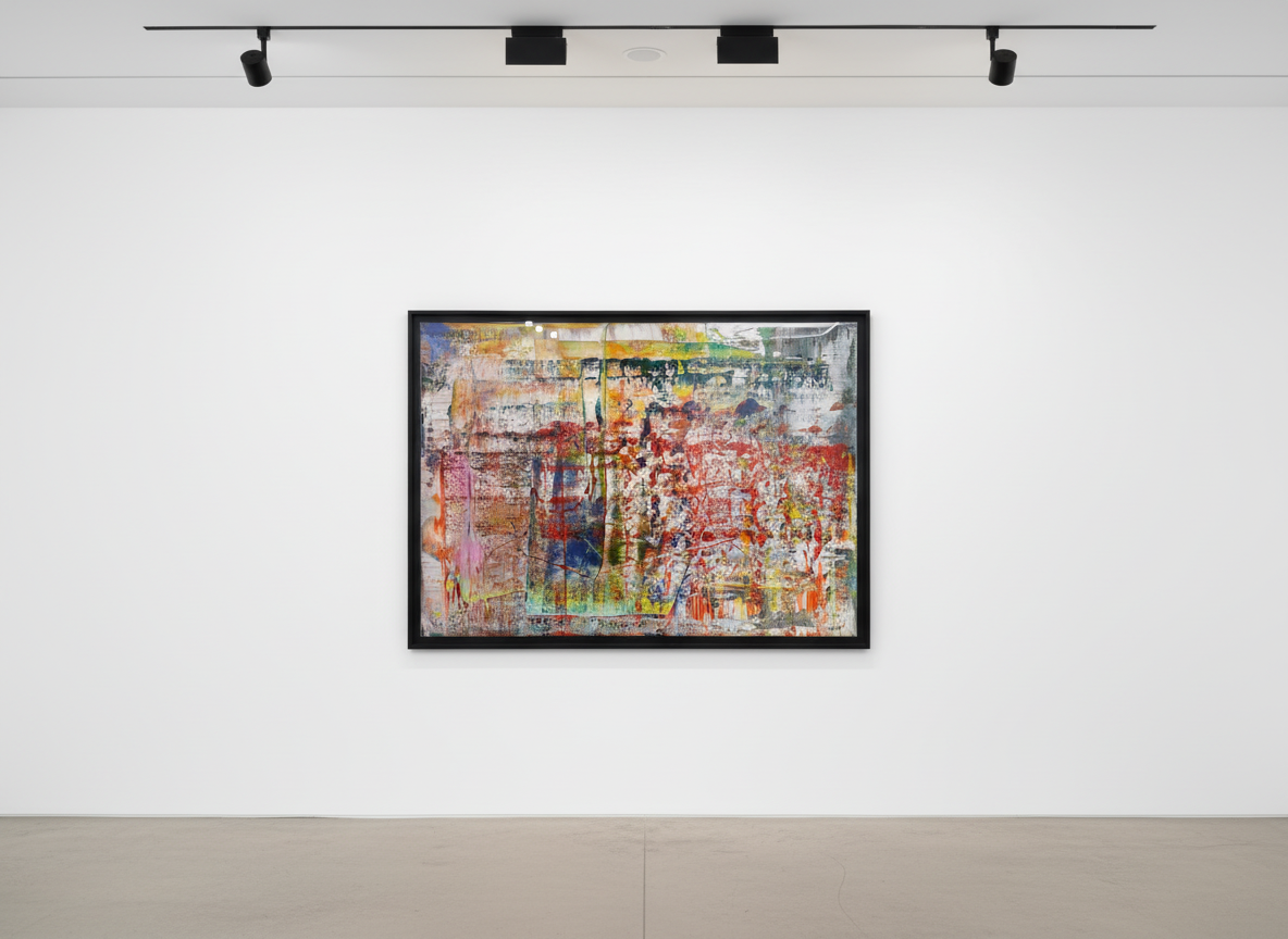 Gerhard Richter - Abstraktes Bild P1, 2014, Diasec-mounted chromogenic print on aluminium after the painting of 1990