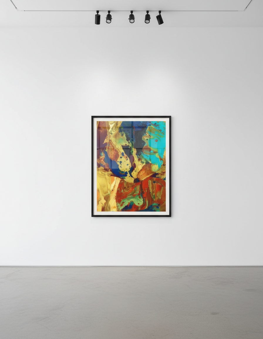 Gerhard Richter - Bagdad P9, 2014, Diasec mounted chromogenic print on aluminium