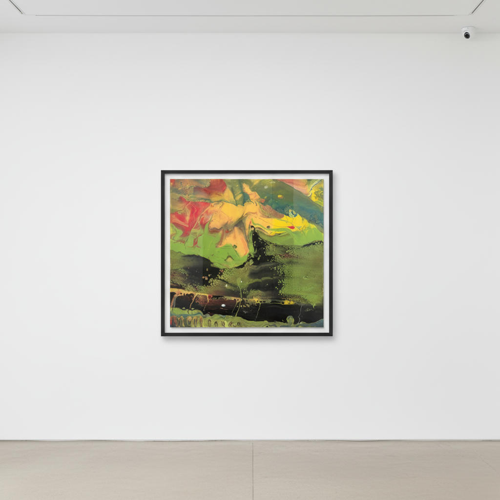 Gerhard Richter - Flow P4, 2014, Diasec-mounted chromogenic print on aluminium