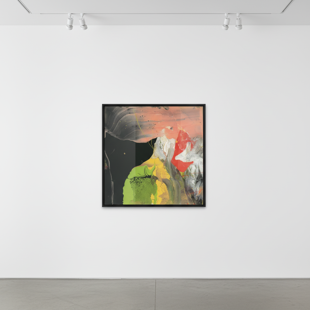 Gerhard Richter - Flow P6, 2014, Diasec-mounted chromogenic print on aluminium