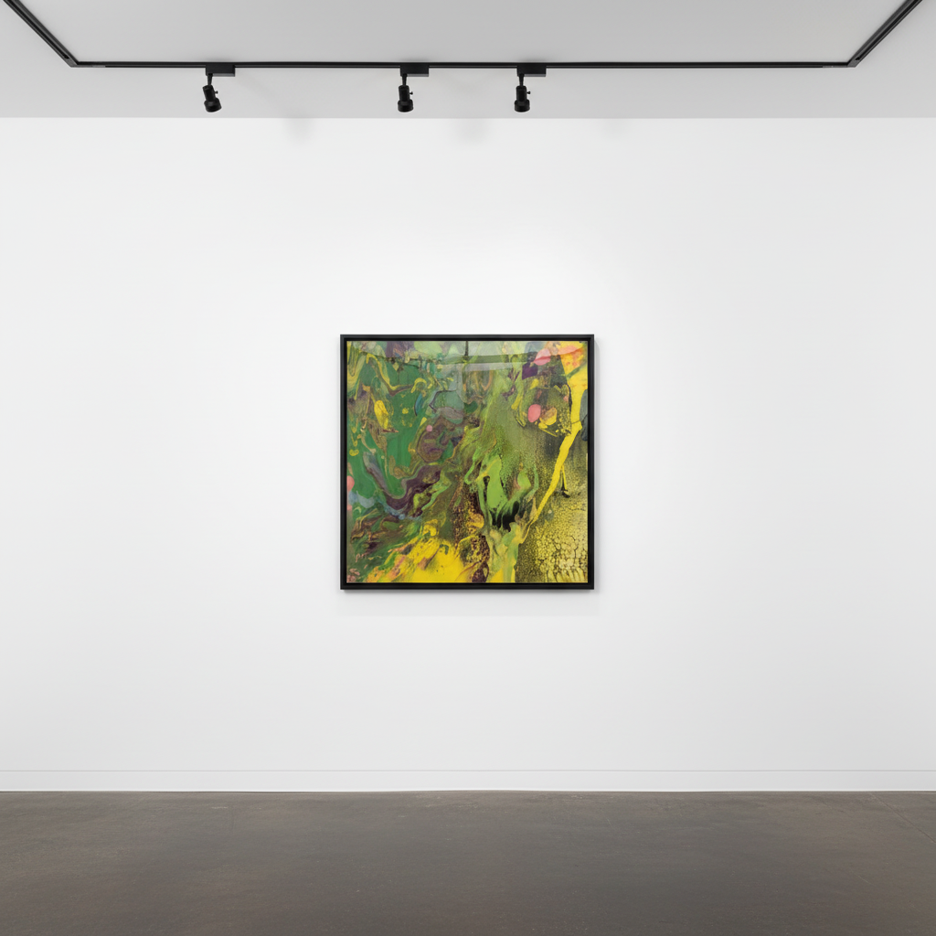 Gerhard Richter - Flow P7, 2014, Diasec-mounted chromogenic print on aluminium