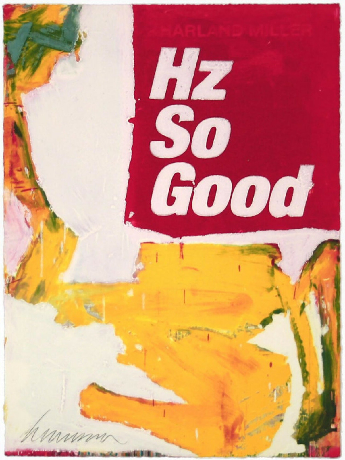 Harland Miller - Hz So Good, 2022, Etching with relief print on paper
Signed and numbered by the artist