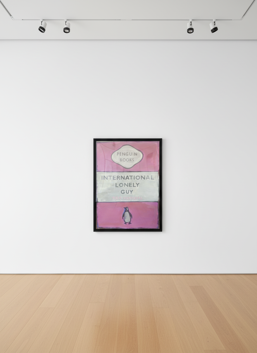 Harland Miller - International Lonely Guy, 2007, Oil on canvas