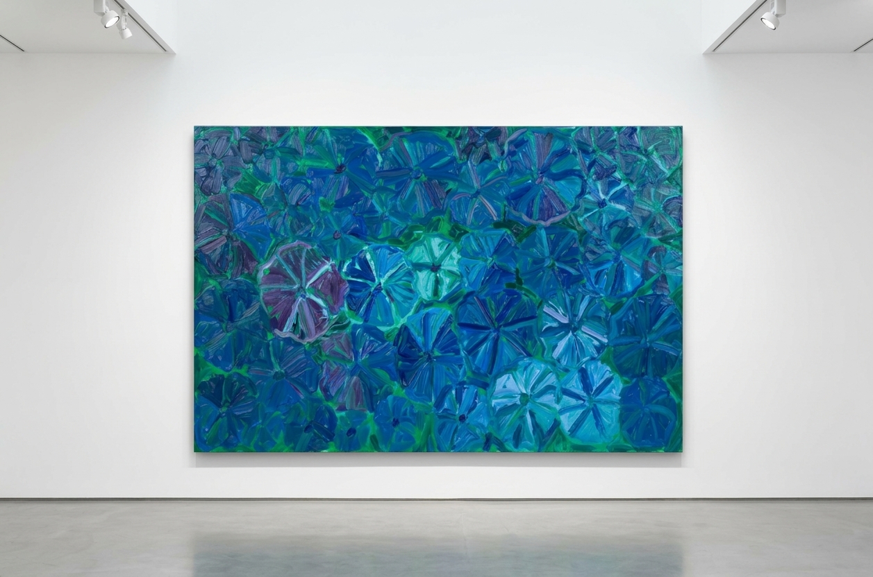 Hunt Slonem - Morning Glory, 2018, Oil on Canvas 