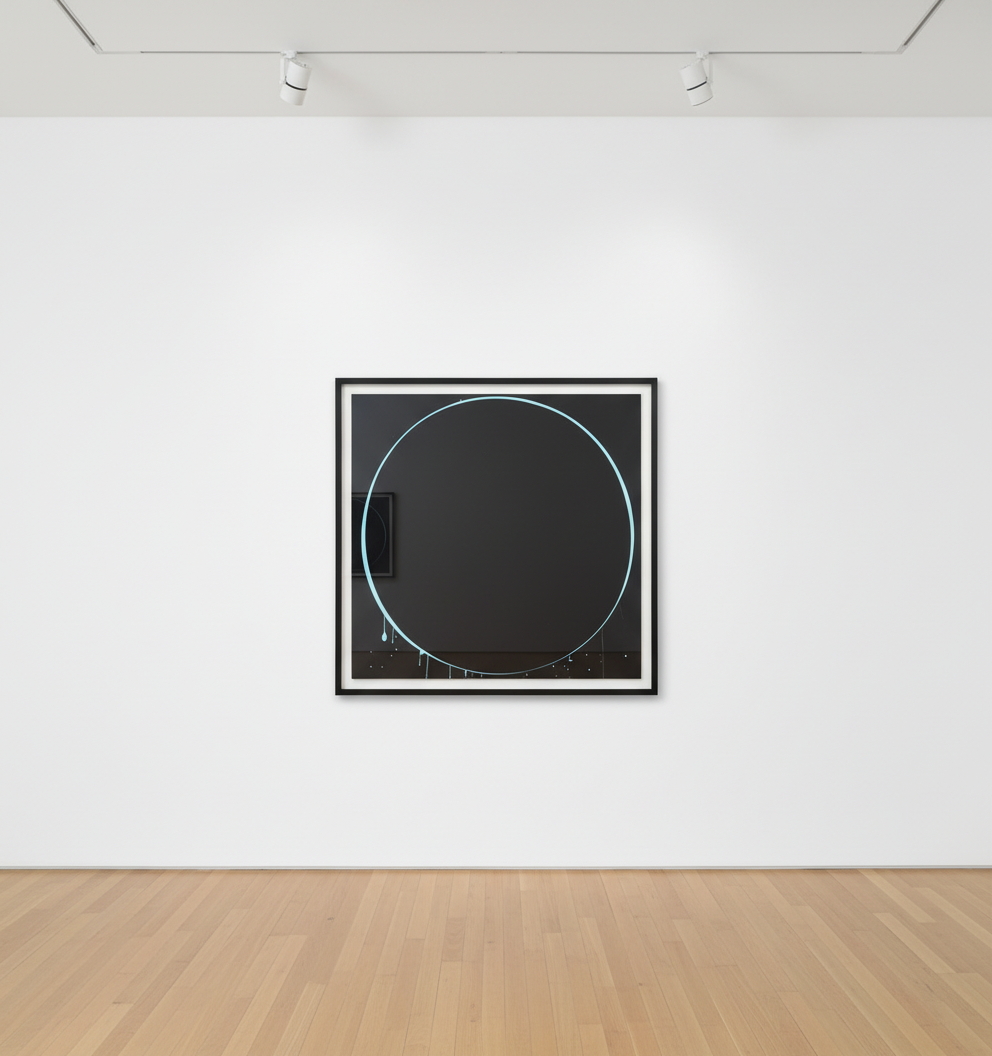 Ian Davenport - Black, Light Blue, Black, 2002, Screenprint on Somerset paper