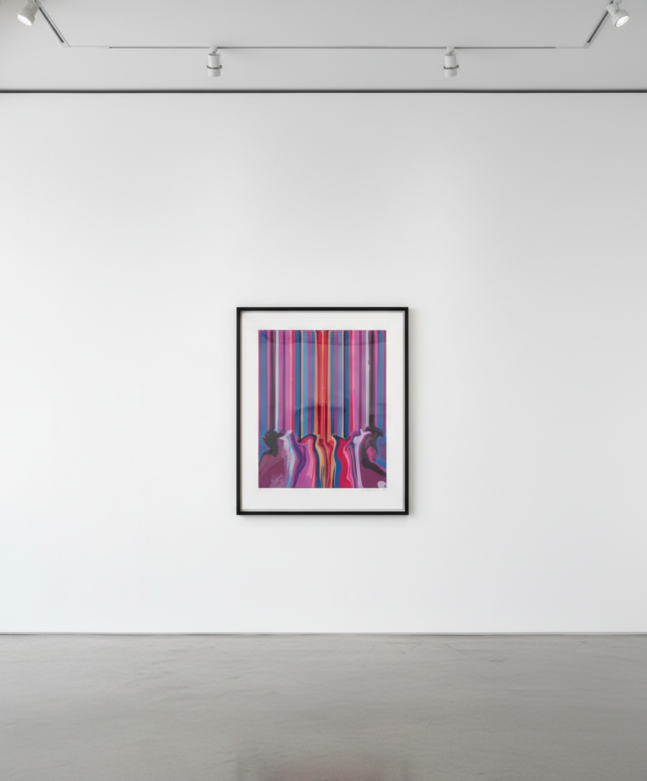 Ian Davenport - Centered, 2021, Etching on paper
