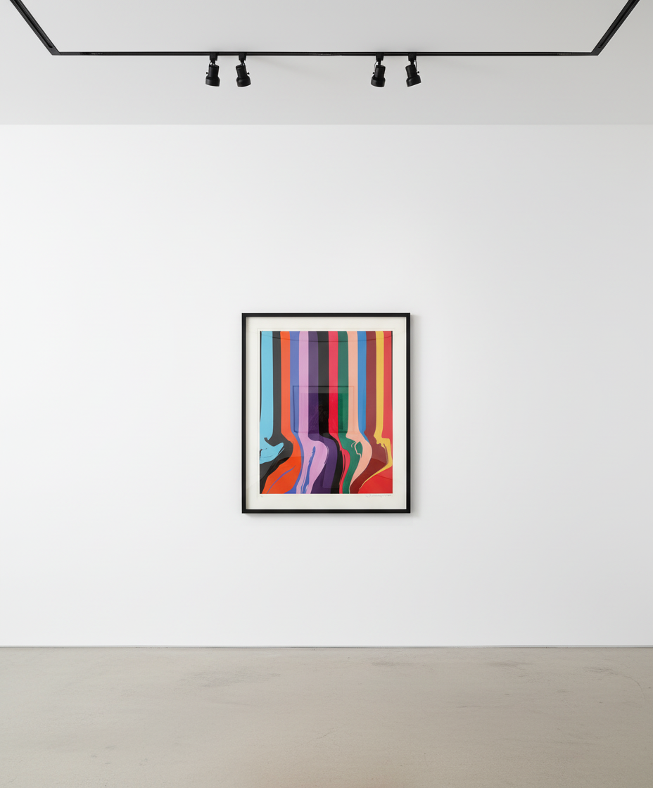 Ian Davenport - De-da-de (Black), 2024, A series of four etchings on Madrid Litho 300gsm paper
