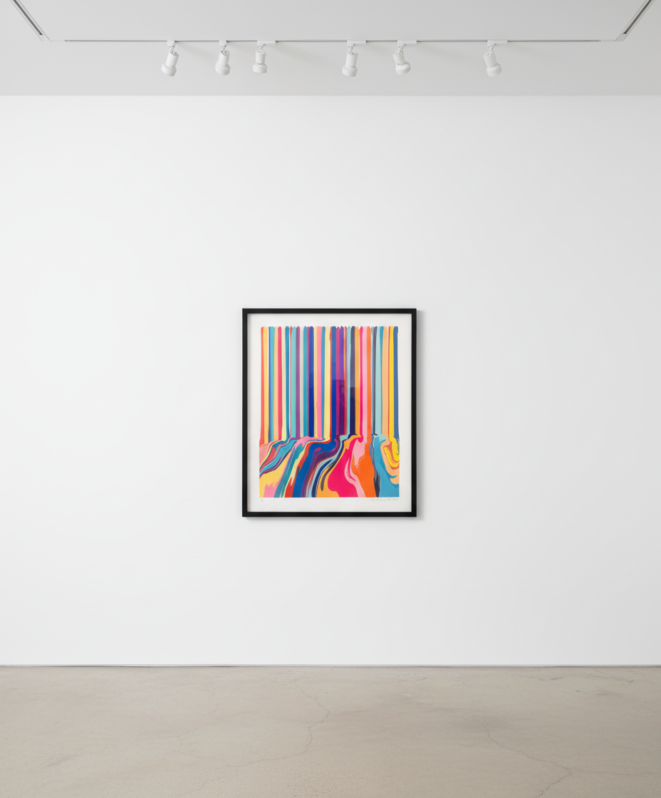 Ian Davenport - Lift, 2021, Etching on paper