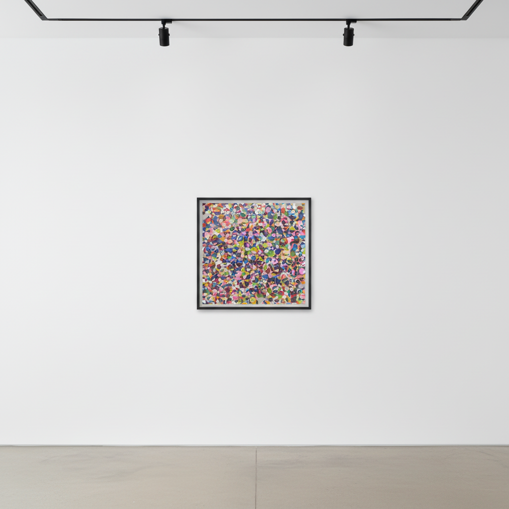 Ian Davenport - Splatter: Vibrance, 2018, Acrylic on aluminum