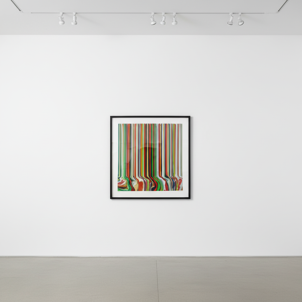 Ian Davenport - Spring (The Four Seasons), 2019, One from a series of four etchings with chine collé on Hahnemühle Bright ...