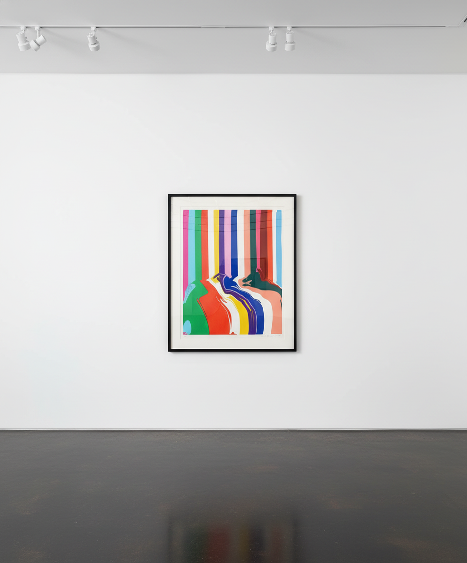 Ian Davenport - Tra-la-la (White), 2024, A series of four etchings on Madrid Litho 300gsm paper