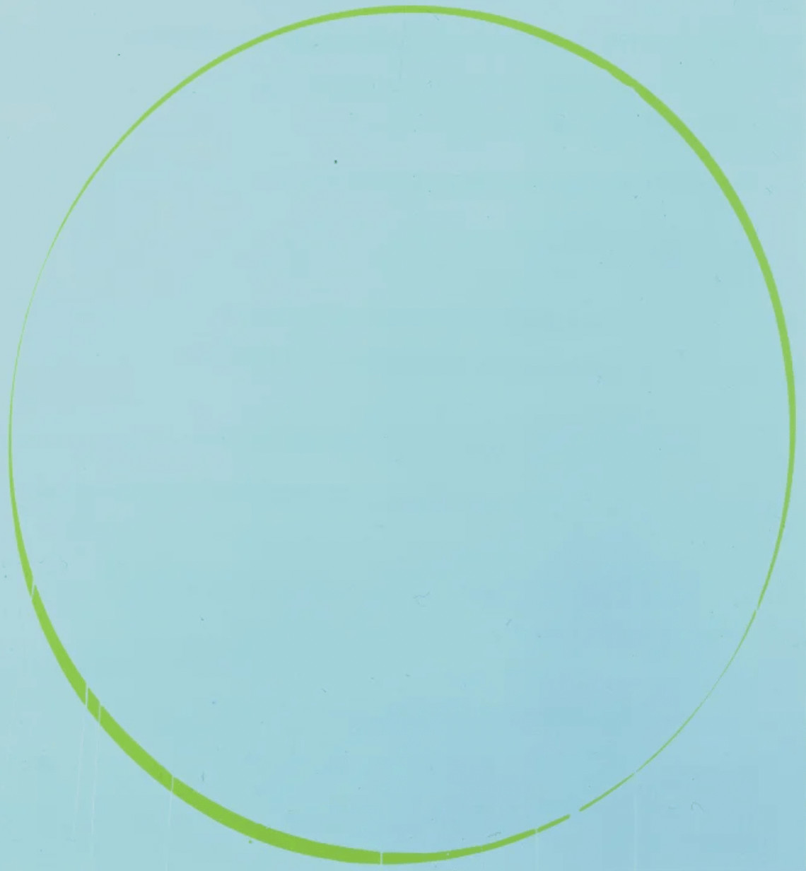 Ian Davenport - Turquoise, Green, Turquoise, 2002, Screenprint on Somerset paper