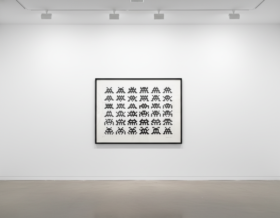 Invader - Repetition Variation Evolution, 2017, Screen print