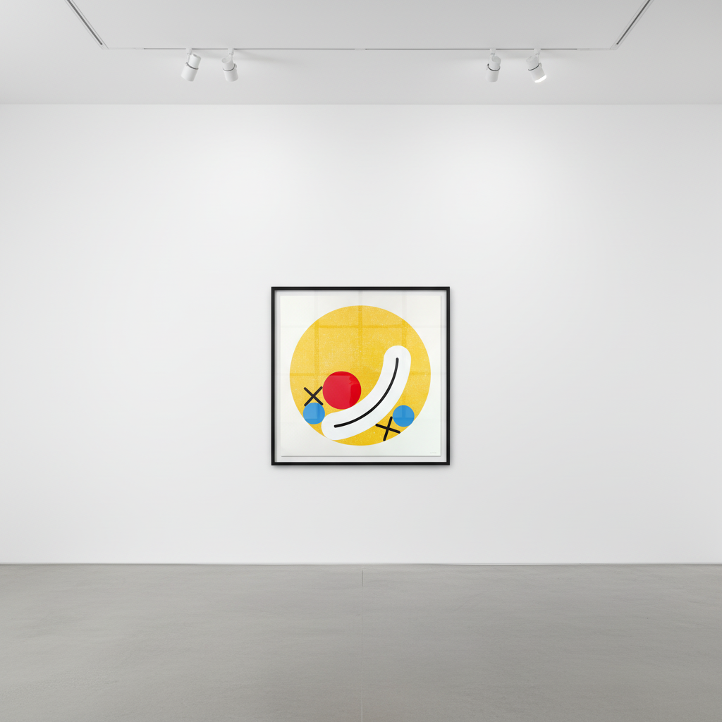 James Joyce - Abandoning Reason (Yellow Diamond Dust), 2021, Silkscreen on Somerset Satin White 410 GSM with diamond dust,...